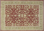 Sun-Faded Abdelhalim Rust/Lt. Green Rug, 9'1" x 12'3"