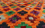 Balochi Marin Orange/Purple Rug, 4'8" x 6'6"