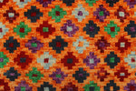 Balochi Marin Orange/Purple Rug, 4'8" x 6'6"