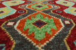 Balochi Nayo Red/Green Rug, 4'10" x 6'6"