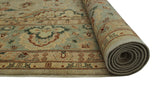 Ankara Lahore 97 Lt. Grey/Lt. Green Rug, 8'2" x 9'11"