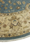 Yousafi Briseyda Blue-Grey/Beige Round Rug, 10'2" x 10'2"