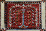 Khurgeen Rabiah Ivory/Blue Rug, 6'0" x 8'10"