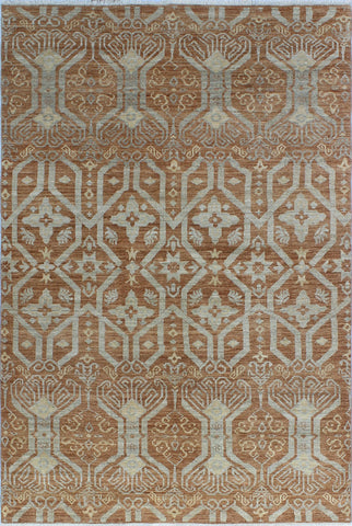 Yousafi Bethany Gold/Beige Rug, 6'0" x 8'11"