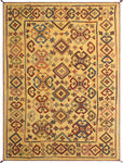 Vintage Adron Gold/Rust Rug, 6'10" x 9'5"