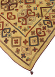 Vintage Adron Gold/Rust Rug, 6'10" x 9'5"