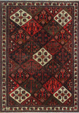 Semi Antique Hedayat Red/Black Rug, 7'1" x 10'0"