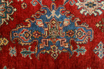 Super Kazak Khashayar Red/Blue Rug, 8'0" x 10'4"