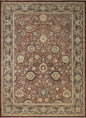 Versailles Atia Burgundy/Beige Rug, 13'11" x 19'7"