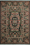 William Taimor Black/Green Rug, 6'1" x 9'1"