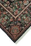 William Taimor Black/Green Rug, 6'1" x 9'1"