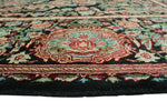 William Taimor Black/Green Rug, 6'1" x 9'1"