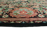 William Taimor Black/Green Rug, 6'1" x 9'1"