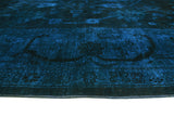 Overdyed Marianet Blue/Brown Rug, 8'9" x 12'1"