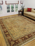 Ankara Tabriz Lt. Green/Rust Rug, 8'1" x 10'3"