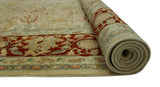 Ankara Tabriz Lt. Green/Rust Rug, 8'1" x 10'3"