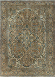 Semi Antique Addisyn Brown/ivory Rug, 7'7" x 10'10"