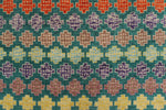 Balochi Gracie Teal Green/Purple Rug, 4'10" x 6'7"