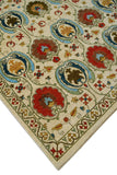 Aria Ember Ivory/Orange Rug, 9'1" x 12'3"