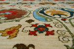 Aria Ember Ivory/Orange Rug, 9'1" x 12'3"