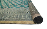 Fine Bokara Francisc Green/Lt. Brown Rug, 12'4" x 17'11"