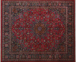 Semi Antique Aktolkin Red/Blue Rug, 9'6" x 11'3"