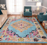 Sapphire Margarett Blue Rug